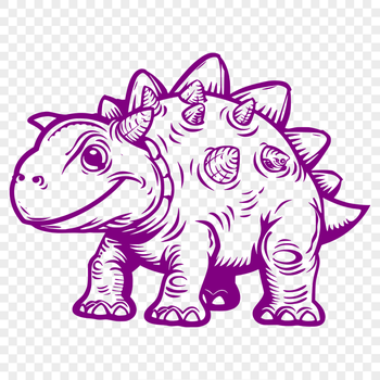 Unique Ankylosaurus Digital Artwork