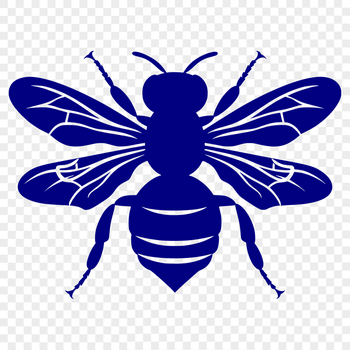 Free Artistic Bee Decal