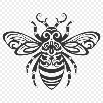 Free Free Bee Stencil