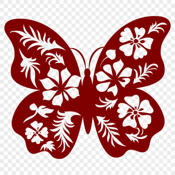 A detailed illustration of a butterfly showcasing its full body, perfect for gardening enthusiasts.