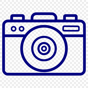 Camera illustration with detailed design elements for photography enthusiasts.