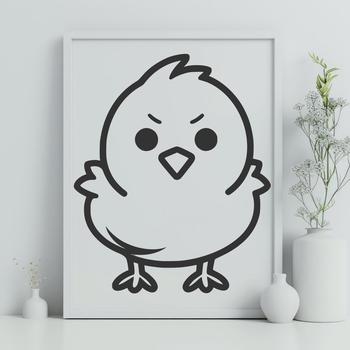 Artistic Chick Digital Drawing