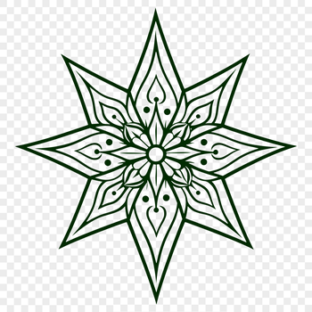 A stylized star icon designed as vector art for use in various design projects.
