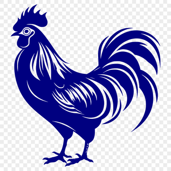 Free Unique Cockerel Vector Drawing