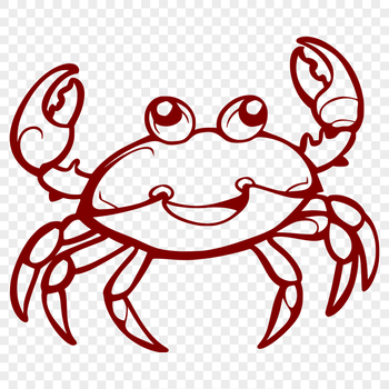 Unique Crab Digital Art