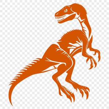 A detailed illustration of a prehistoric full-body dinosaur in a vector format.