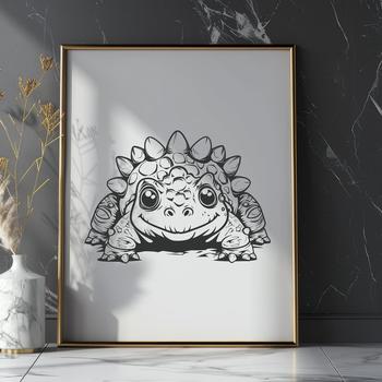 Stunning Ankylosaurus In SVG & PNG