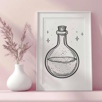 Beautiful Potion Bottle - Gothic PNG