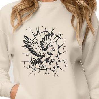 A detailed drawing of a phoenix as a standalone vector graphic.
