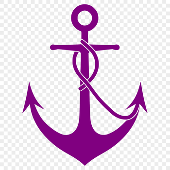 Nautical anchor design in vector format, suitable for cutting machines like Cricut or laser cutters.