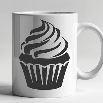 Beautiful Cupcake - Laser PNG
