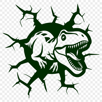 A prehistoric dinosaur illustration in vector format, suitable for printing or cutting with a Cricut machine.