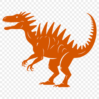 A prehistoric full body dinosaur illustration in vector art format.