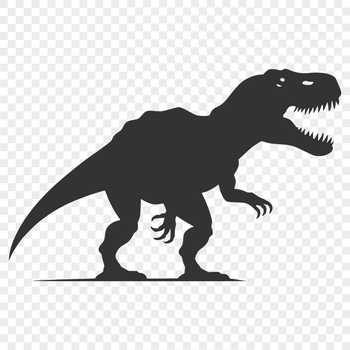 A detailed illustration of a dinosaur's full body, designed as vector art for various uses.