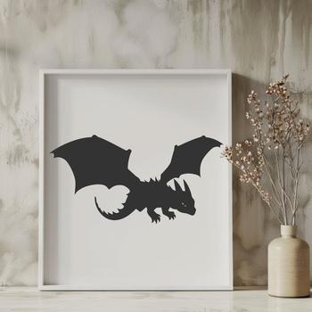 Beautiful Dragon Stencil