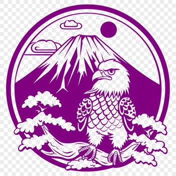 A detailed illustration of a perched eagle in full body pose, suitable for vector art designs.