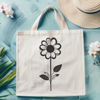 A simple illustration of a wild flower with colorful petals.