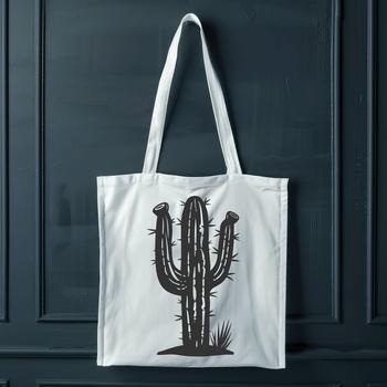 A digital vector design of a cactus for gardening and craft projects.