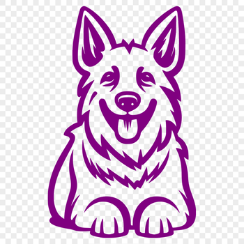 Artistic German Shepherd Decal