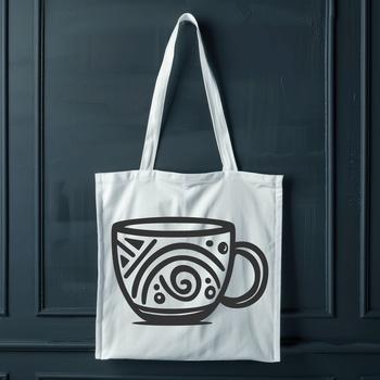 A simple illustration of a cup, suitable for vector graphics.