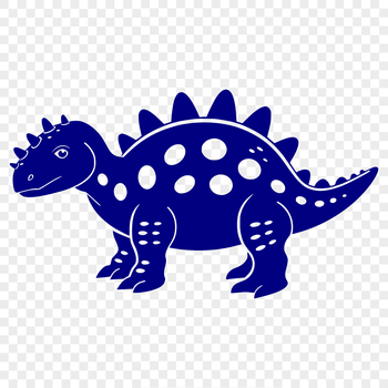A colorful illustration of a prehistoric dinosaur in full body pose.
