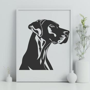 A large, friendly-looking dog breed with a distinctive head shape.