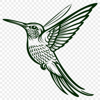 An SVG graphic featuring a full-body representation of a bird.
