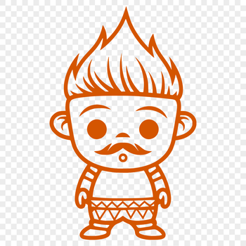 A mythical creature with the upper body of a human and lower body of an insect, standing upright with a stern expression.