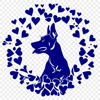 A large breed dog with a gentle expression, suitable for vector art design.