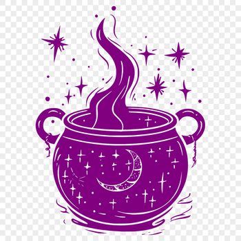 Artistic Cauldron Digital Drawing