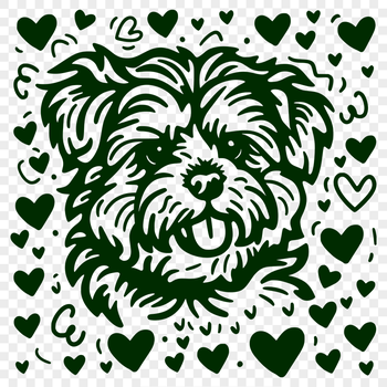 Free Beautiful Havanese Digital Drawing