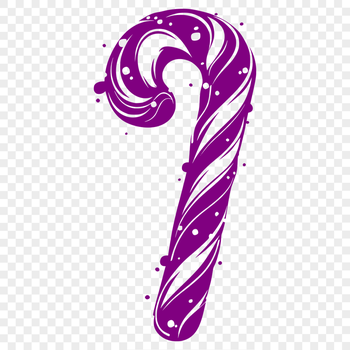 Artistic Candy Cane Image In SVG For Free Download