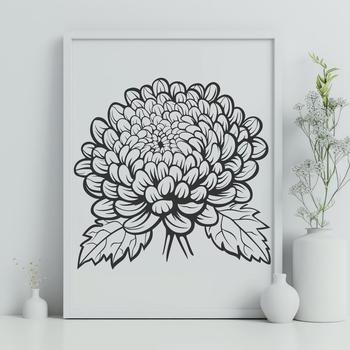 Free Chrysanthemum - SVG Format