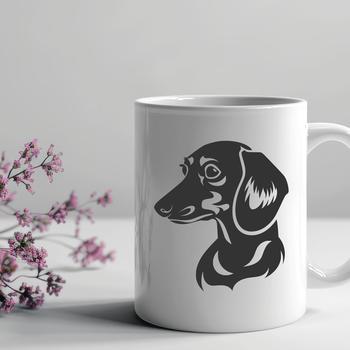 Artistic Dachshund In PNG Format