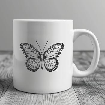 A colorful illustration of a butterfly in full view, suitable for various creative projects.
