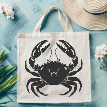 A high-resolution vector graphic of a crab, suitable for digital and print applications.