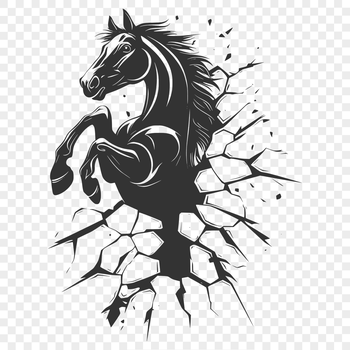 A high-quality illustration of a horse in vector format.