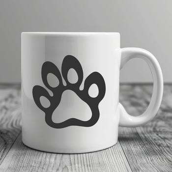 High-quality graphic design element featuring a stylized paw print suitable for various applications.