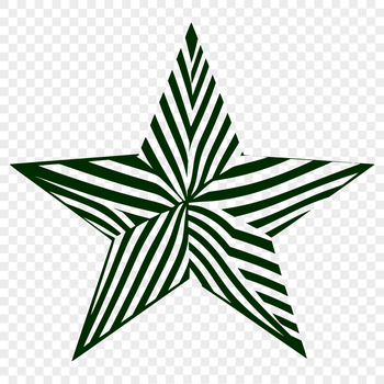 A colorful star graphic designed with vector elements for use in various digital designs.