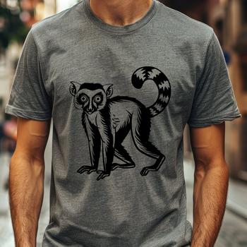 Artistic Lemur In DXF Format