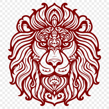 Free Ornate Lion Vector Craft File