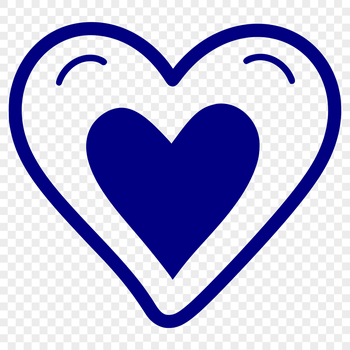 Simple line drawing of a heart shape, suitable for vector art projects.