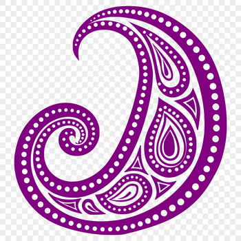A stylized ornate paisley pattern in vector format.