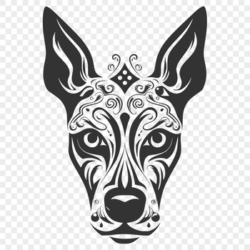 Free Creative Doberman Pinscher Vector Illustration