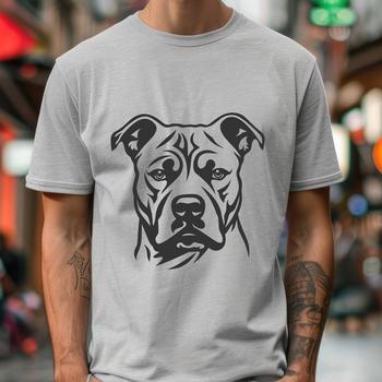 Beautiful Pitbull In DXF