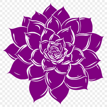 Illustration of a desert succulent plant, suitable for gardening and crafting projects.