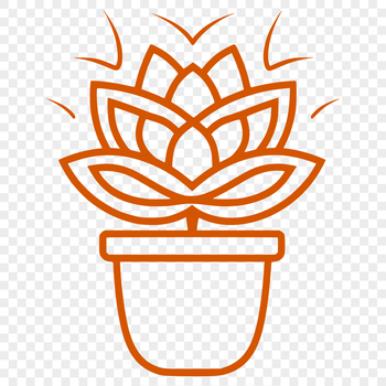 A graphic representation of a desert-dwelling succulent in vector format.