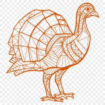A vector graphic representation of a farm animal commonly associated with Christmas and the holiday season.