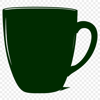 A simple illustration of a standard drink cup made from vector graphics.