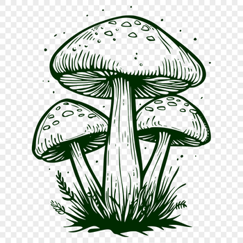 Creative Mushroom SVG, PNG, PDF And DXF Files